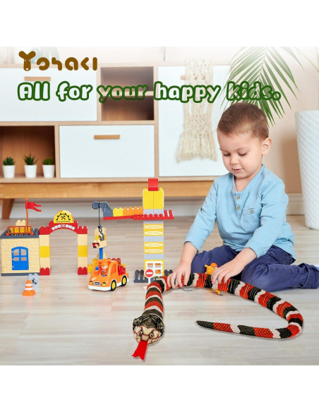 Juguete de Peluche Serpiente YOHAKI 150 cm Suave y Realista