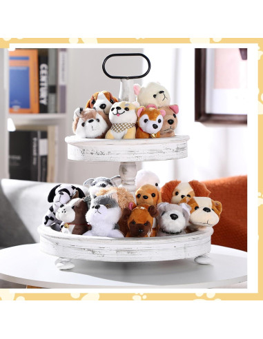 Aoriher 18 Perros de Peluche Mini 12 cm para Fiestas