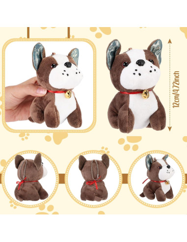 Aoriher 18 Perros de Peluche Mini 12 cm para Fiestas