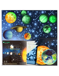 Pegatinas de Pared Brillantes LiderStar - Estrellas y Planetas