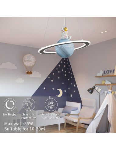 Lámpara Colgante Astronauta O'NEELDY LED Regulable 70cm