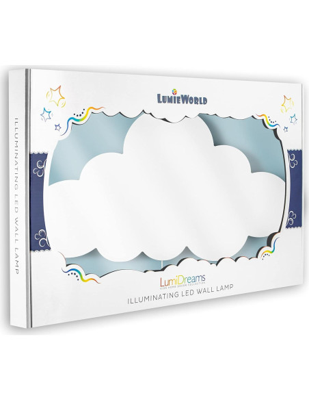 Luz Nocturna de Pared LumiPets Nube 45x28cm LED Batería Luz Nocturna de Pared LumiPets Nube 45x28cm LED Batería