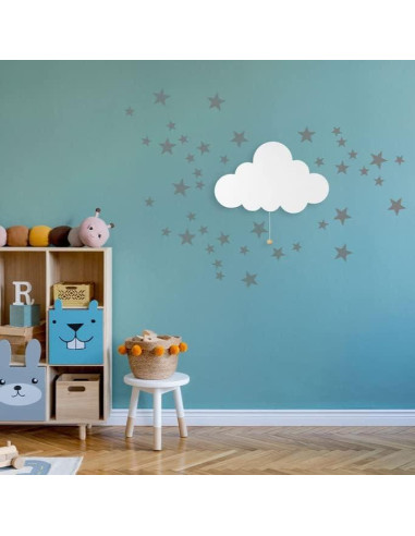 Luz Nocturna de Pared LumiPets Nube 45x28cm LED Batería