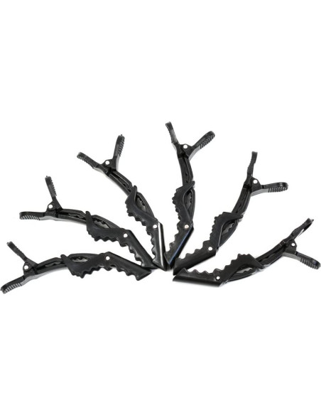 12 Clips de Pelo Cocodrilo Negros YantaiSiyu - Profesional