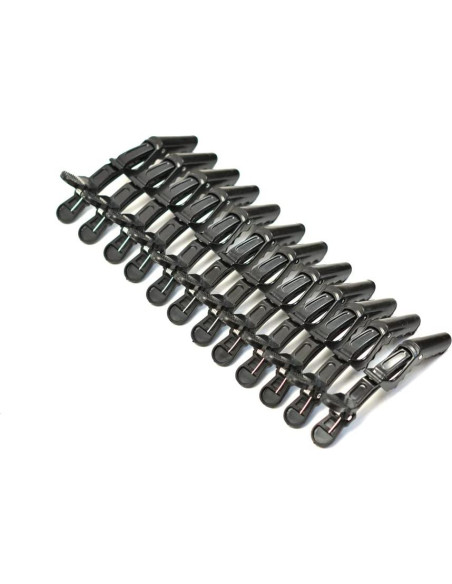 12 Clips de Pelo Cocodrilo Negros YantaiSiyu - Profesional