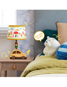 Lámpara de mesa Crossmoon para niños, diseño semáforo 38 cm 2