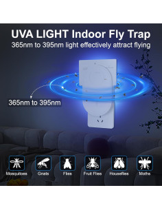 Trampa para Moscas Interior PTHTYWE con 6 Tarjetas Adhesivas 2