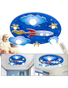 Lámpara de Techo LED Creativa FFanhia 60x20cm para Niños 2