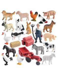 Set de Figuras de Animales de Granja EOIVSH 22 Piezas