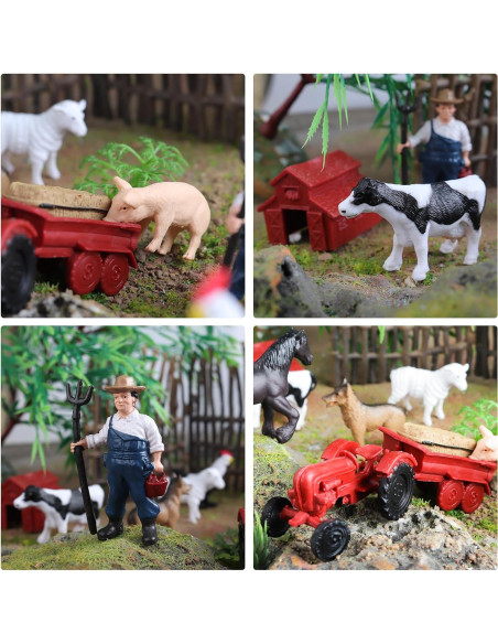 Set de Figuras de Animales de Granja EOIVSH 22 Piezas
