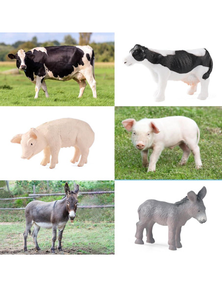 Set de Figuras de Animales de Granja EOIVSH 22 Piezas