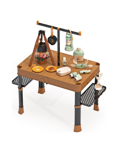 Juego de Camping Contixo - Kit Infantil con Mesa y Linterna