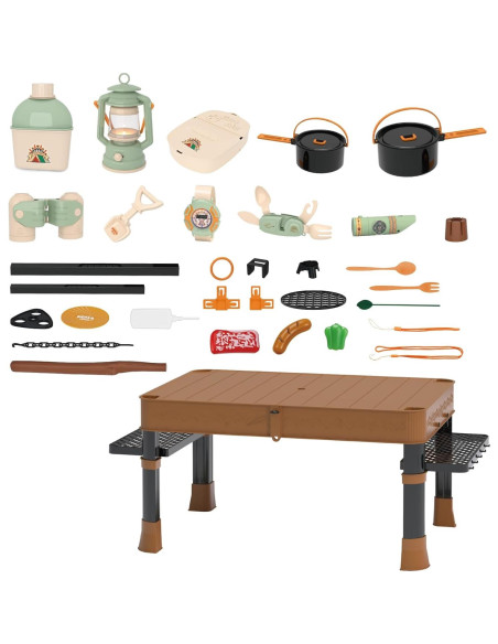 Juego de Camping Contixo - Kit Infantil con Mesa y Linterna