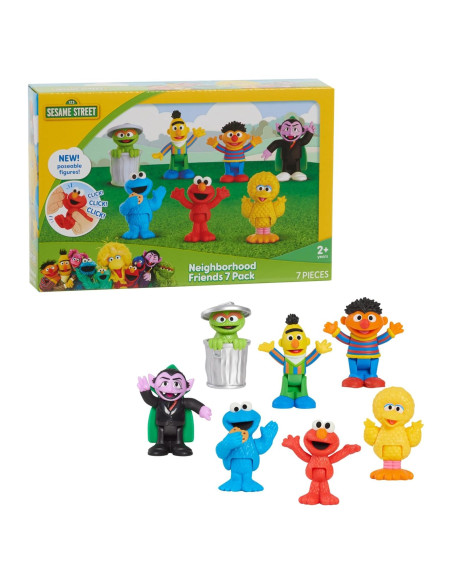 Figuras Poseables Plaza Sésamo 7 Piezas Just Play Figuras Poseables Plaza Sésamo 7 Piezas Just Play