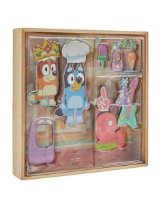 Casa de Juguete Magnética Bluey - 18 Piezas de Madera