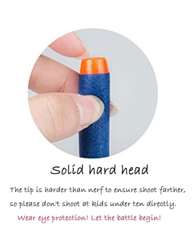 Balas de Dardo Pequeño San Valentín 200 Unidades Azul Naranja