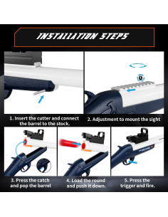Pistola de Juguete Ouzhimanxing con 40 Dardos Suaves Azul 2