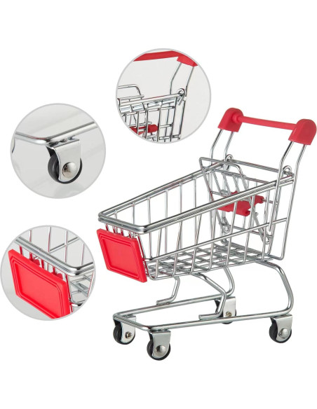 Conjunto Miniatura 175PCS Vawuz Carrito de Compras 1:12