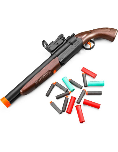 Escopeta de Juguete Doble Caño Amazing Astral 20 Balas