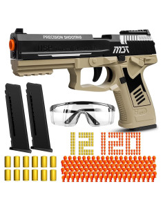 Pistola de Juguete Automática XUZHTYOO con 3 Cargadores y Gafas