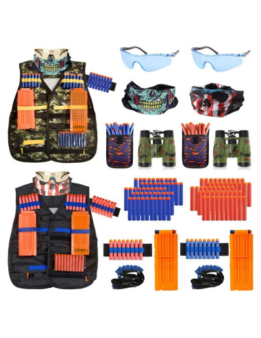 Kit Chaleco Táctico AILUKI para Niños con Dardos y Más