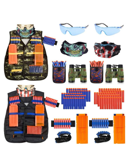 Kit Chaleco Táctico AILUKI para Niños con Dardos y Más