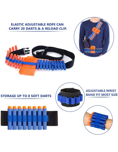 Kit Chaleco Táctico AILUKI para Niños con Dardos y Más