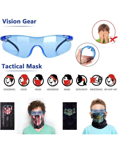 Kit Chaleco Táctico AILUKI para Niños con Dardos y Más