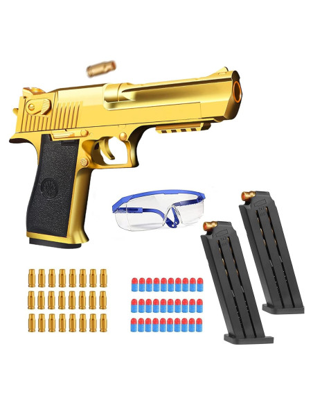Pistola de Juguete YoeDirect con Cargador y Balas Suaves