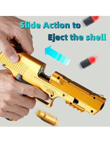 Pistola de Juguete YoeDirect con Cargador y Balas Suaves