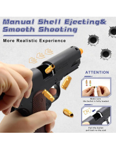 Pistola de Juguete EagleGrove con 50 Balas de Espuma 2