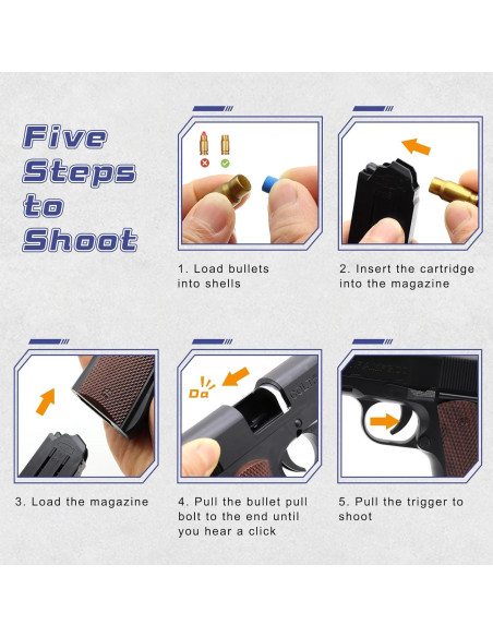 Pistola de Juguete EagleGrove con 50 Balas de Espuma Pistola de Juguete EagleGrove con 50 Balas de Espuma