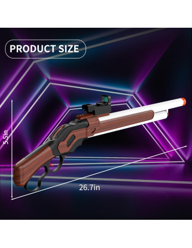 Pistola de Juguete WNXQGZ Escopeta de Foam 68.58 cm Marrón