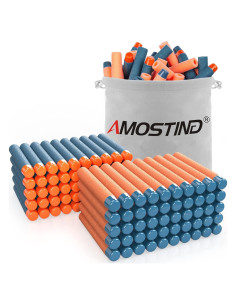 Recargas Nerf AMOSTING 100PCS Elite 2.0 Azul y Naranja