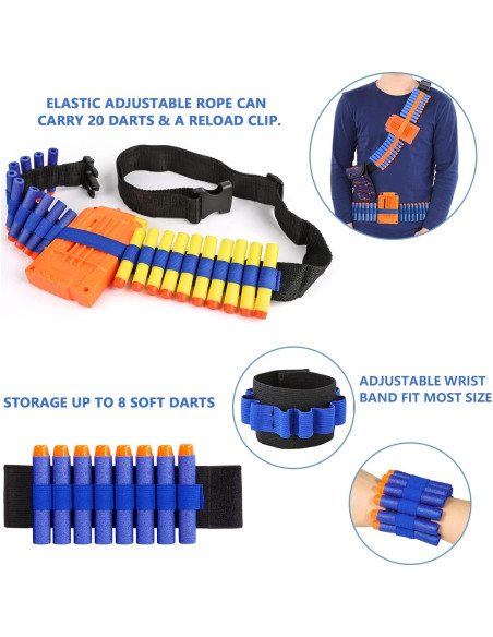 Chaleco Táctico Taiker para Nerf - 2 Paquetes con Accesorios