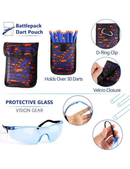 Chaleco Táctico Taiker para Nerf - 2 Paquetes con Accesorios