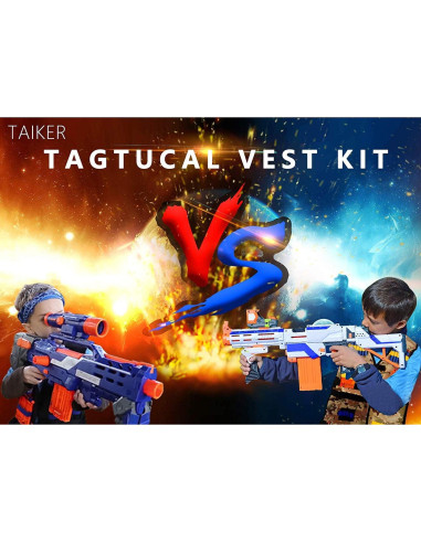 Chaleco Táctico Taiker para Nerf - 2 Paquetes con Accesorios