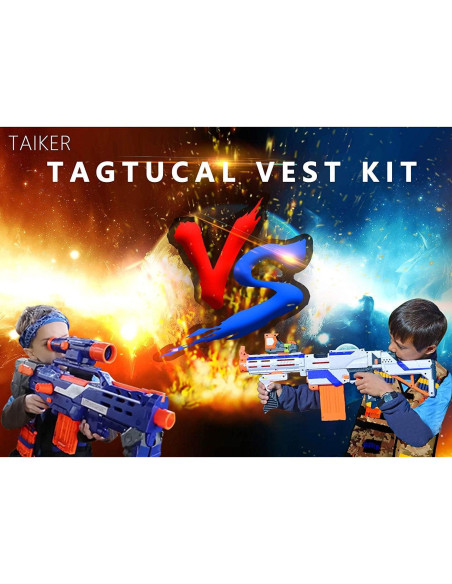 Chaleco Táctico Taiker para Nerf - 2 Paquetes con Accesorios