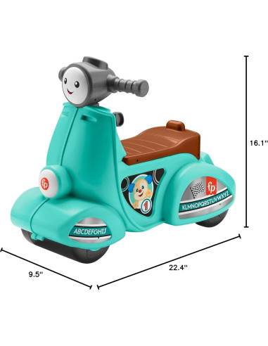 Scooter de Juguete Fisher-Price Laugh & Learn Verde 1-3 años