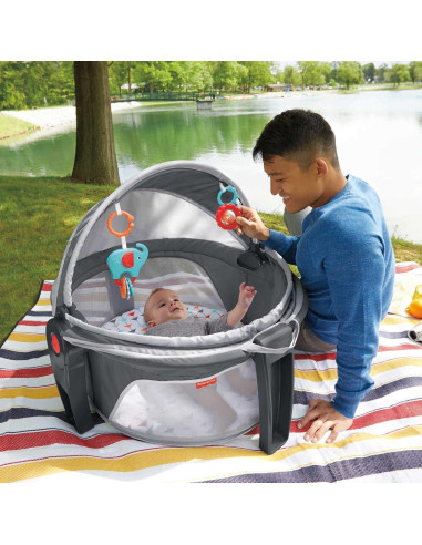 Cuna portátil Fisher-Price On-The-Go Baby Dome 2 en 1