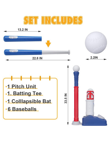 Conjunto de T-Ball EagleStone para niños 3-5 años