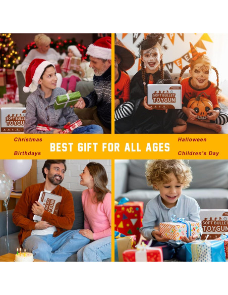 Pistola de Juguete Negra Tcxomino con Balas Blandas 0,36 kg