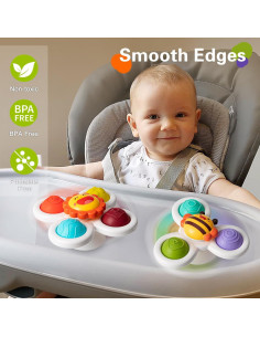 Juguetes de Ventosa TOHIBEE 3 Piezas para Bebés 1-3 Años 2