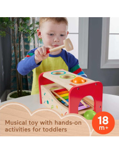 Banco de Golpeo Fisher-Price HXT88 con Xilófono 14x27cm 2