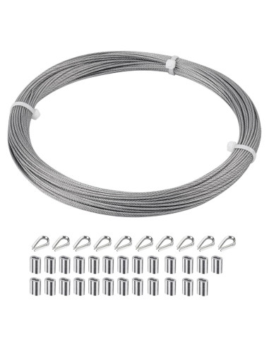 Cable de acero inoxidable 1.5mm x 30m SIDAZON grado marino