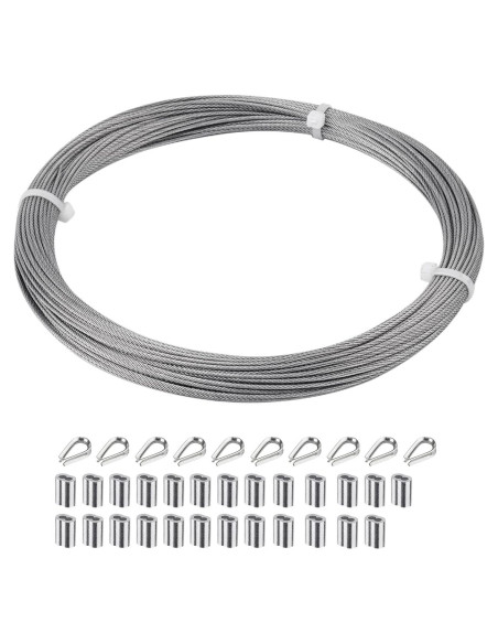 Cable de acero inoxidable 1.5mm x 30m SIDAZON grado marino