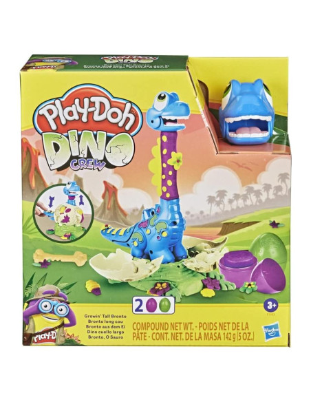 Juguete Dinosaurio Bronto Play-Doh con 2 Huevos 70g Juguete Dinosaurio Bronto Play-Doh con 2 Huevos 70g
