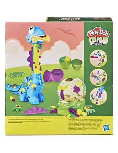 Juguete Dinosaurio Bronto Play-Doh con 2 Huevos 70g