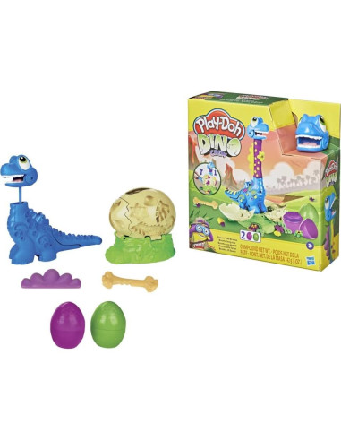 Juguete Dinosaurio Bronto Play-Doh con 2 Huevos 70g