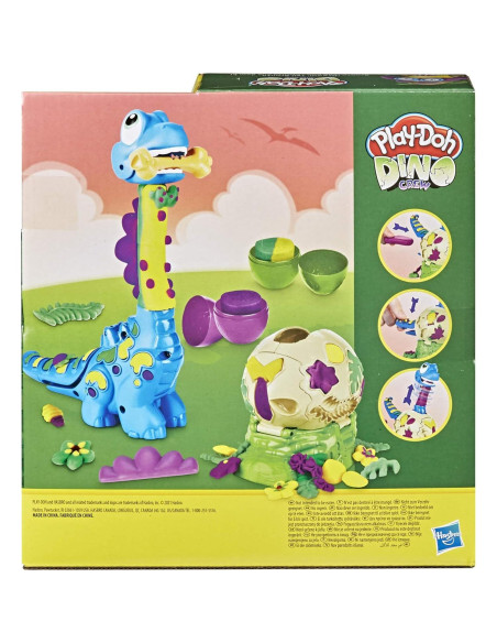 Juguete Dinosaurio Bronto Play-Doh con 2 Huevos 70g Juguete Dinosaurio Bronto Play-Doh con 2 Huevos 70g